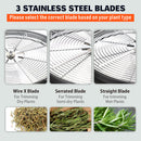 19 inch Bud Leaf Bowl Trimmer Tumble Stainless Steel Blades Twisted Spin Cut-4