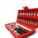 46Pcs Screwdriver Wrench Socket Set Ratchet Screwdriver Bit Torx Car Repair Tool-1