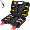 11-Pieces Magnetic Screwdriver Set with Case Magnetizer Demagnetizer Flat Head-1