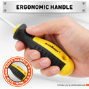 11-Pieces Magnetic Screwdriver Set with Case Magnetizer Demagnetizer Flat Head-7