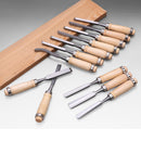 12Pc Wood Carving Chisel Set Knife High Carbon Steel Woodworking Rolling Pouch-4