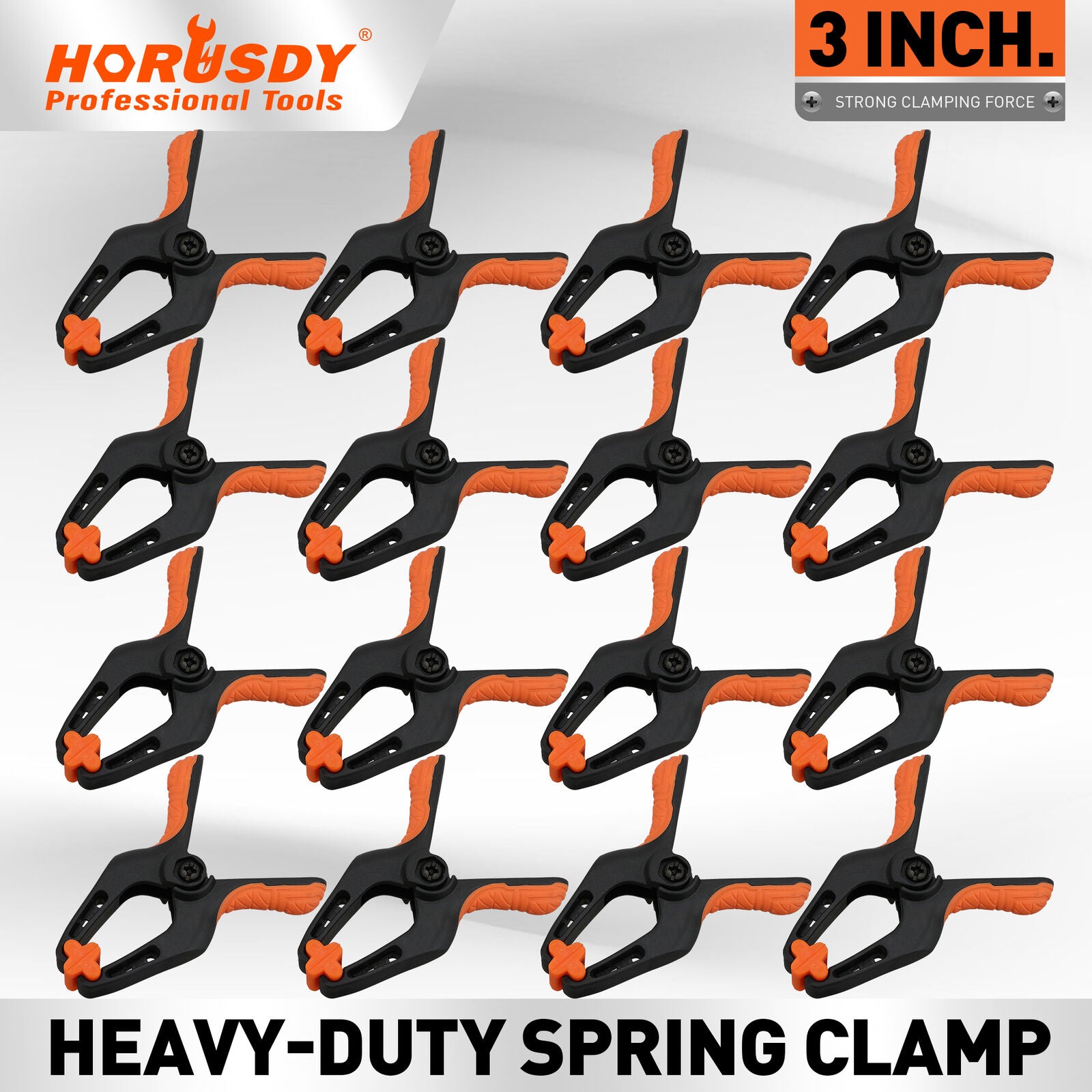 16Pcs 3" Spring Clamps Plastic Clamps Gluing Clamping Securing DIY Photography - 0