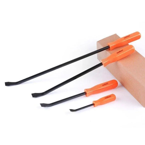 HORUSDY 4-Piece Pry Bar Set, Heavy Dutyt with Ergonomic Handles and Black Oxide Finish, Ideal for Mechanics and DIY Projects