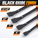 HORUSDY 4-Piece Pry Bar Set, Heavy Dutyt with Ergonomic Handles and Black Oxide Finish, Ideal for Mechanics and DIY Projects-4
