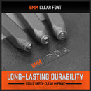 37Pcs 6mm Number & Capital Letter Stamp Set Punches Metal Plastic Wood Leather-5