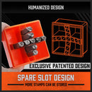 37Pcs 6mm Number & Capital Letter Stamp Set Punches Metal Plastic Wood Leather-6