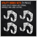 HORUSDY Spring Grip Mop & Broom Holder Wall Mounted Garden Tools Storage Clip-5