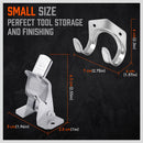 HORUSDY Spring Grip Mop & Broom Holder Wall Mounted Garden Tools Storage Clip-9