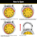 Lock Dial Combination Lock Gym Sports Locker Toolbox Case School Portable Fences-5