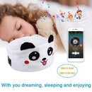 Cute Bluetooth Headband Headphones Wireless Sleep Music Mask with Mic - Orange-Cat-3