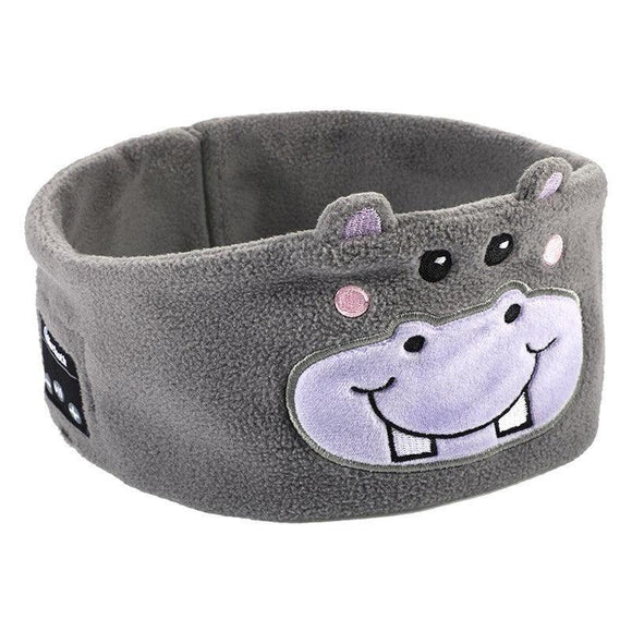 Cute Bluetooth Headband Headphones Wireless Sleep Music Mask with Mic - Orange-Cat