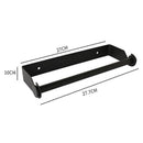 Paper Towel Holder Under Cabinet Wall Mount Stainless Steel Rack Kitchen - Silver-4