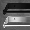 Paper Towel Holder Under Cabinet Wall Mount Stainless Steel Rack Kitchen - Silver-7