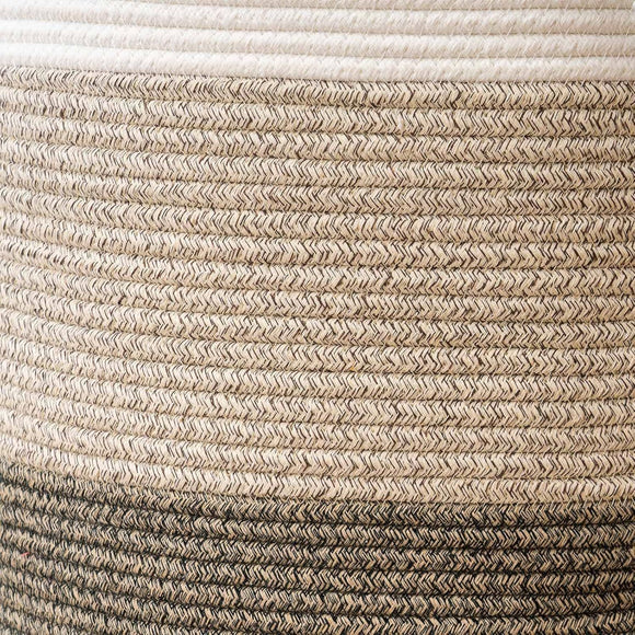 Handheld Cotton Rope Woven Storage Basket for Bedroom Bathroom Closet Durable