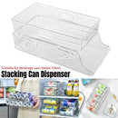 Double Tier Drinks Organiser Drawer Shelf Storage Rack Beverage Dispenser Holder-13