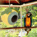 Bird Nest Parrot Nest Coconut Shell Braided Twine Colourful Cage Hanging Bed - White-Brown-Screw Model-8