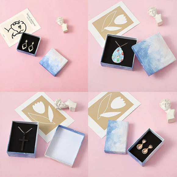 20PCS Cloud Jewelry Box Earrings Necklace Ring Bracelet DisplayOrganizer - 7*9*3cm（Box）