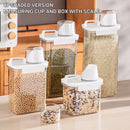 Sealed Household Grain Storage Box Transparent Rice Bucket Kitchen Storage - 2300ml-7