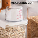 Sealed Household Grain Storage Box Transparent Rice Bucket Kitchen Storage - 2300ml-14