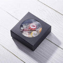 50PCS Handmade Soap Paper Box Round Window Kraft Black White Candy Biscuit Box - White-50pcs 8*8*3CM-7