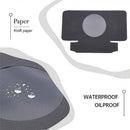 50PCS Handmade Soap Paper Box Round Window Kraft Black White Candy Biscuit Box - White-50pcs 8*8*3CM-8