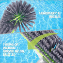 Swimming Pool Cleaning Brush Corner Scrub Brush Pool Wall Floor Cleaner Tool-6