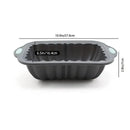 1-Piece Rectangular Flower-Pattern Cake Pan, Grey-3