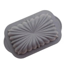 1-Piece Rectangular Flower-Pattern Cake Pan, Grey-8