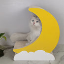 1-Piece Moon-Shaped Corrugated Cardboard Cat Scratcher-7