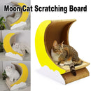 1-Piece Moon-Shaped Corrugated Cardboard Cat Scratcher-13