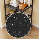 1-Piece Corner Clothes Rack with Shelves and Hooks, Black-10