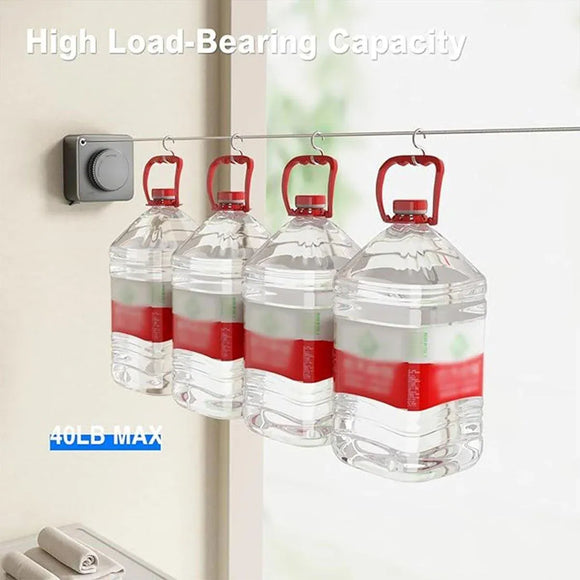 Invisible Wall Mounted Clothesline for Hotel Bathroom Sunbed Laundry Drying Rope