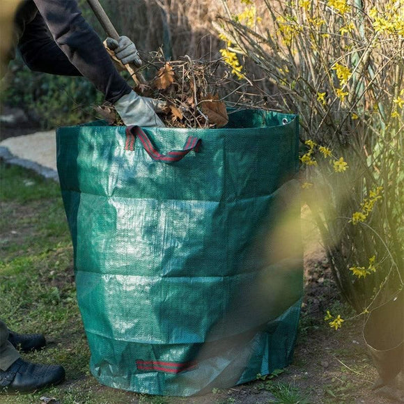 Green Garden Waste Bags with Lids 76 x 67 cm - 3 Pieces
