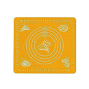 Orange Reusable Non-Stick Silicone Rolling Dough Mat Cake Pastry Baking Fondant Sheet - 29*26cm-1