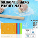 Orange Reusable Non-Stick Silicone Rolling Dough Mat Cake Pastry Baking Fondant Sheet - 29*26cm-7