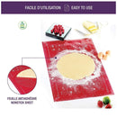 Orange Reusable Non-Stick Silicone Rolling Dough Mat Cake Pastry Baking Fondant Sheet - 29*26cm-8
