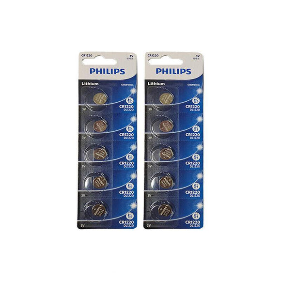 5-20Pcs Philips Cr1220 Cr1616 Cr1620 Cr1632 Cr2016 Cr2025 Cr2032 Button Battery - CR1220-20PCS