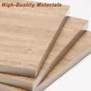 Natural-Finish Desktop Shelf with Two Drawers - 1 Piece-5