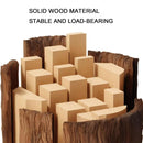 Natural-Finish Desktop Shelf with Two Drawers - 1 Piece-11