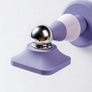 Silicone Silent Door Stopper with Suction Base and Secure Hold Catch Design - Grey-13