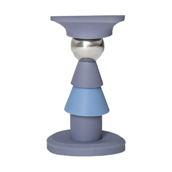 Silicone Silent Door Stopper with Suction Base and Secure Hold Catch Design - Purple