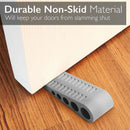 3Pcs Rubber Grip Wedge Door Stoppers Floor Carpet Heavy Duty Door Stop Security-3