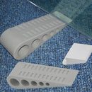 3Pcs Rubber Grip Wedge Door Stoppers Floor Carpet Heavy Duty Door Stop Security-11