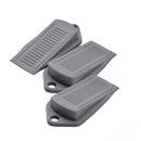 3Pcs Thick Rubber Wedge Door Stoppers Floor Carpet Heavy Duty Door Stop Security - Grey-7
