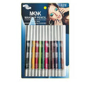 12 Pcs Coloured Eyeliner Pencil Set, Retractable Eye Makeup Pencils in Assorted Colours-8