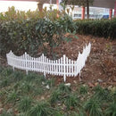 White Garden Edging Fence Panels 60 x 33 cm - 12 Pieces-9