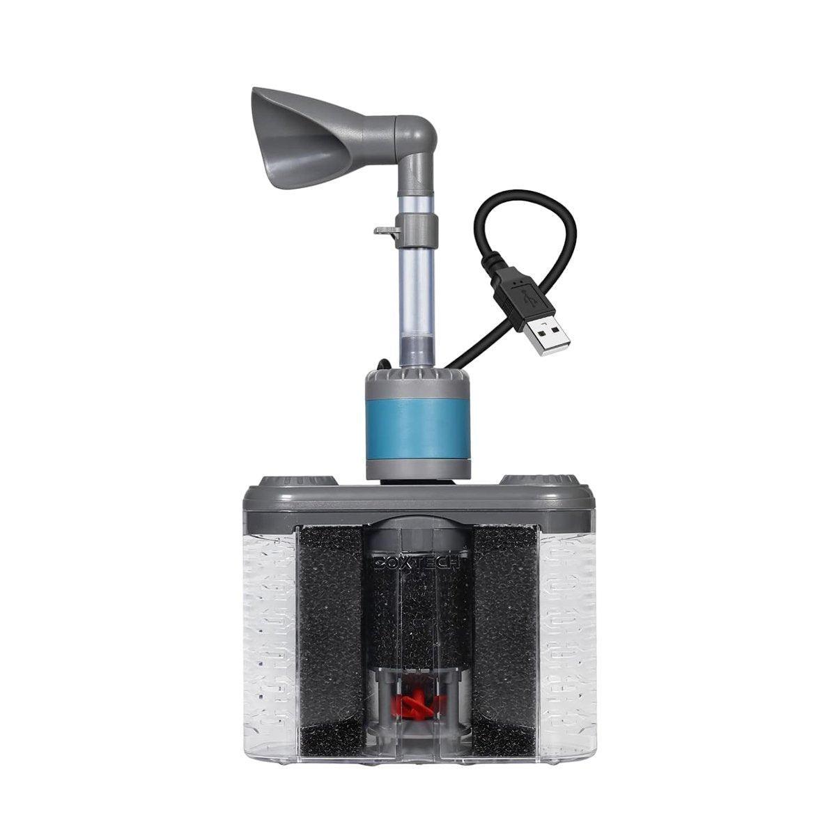 Aquarium Six in One Filter Reverse Air Lift Suction Aeration Wave Maker System - 0
