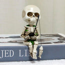 1-Piece Fishing Skeleton Garden Ornament-8