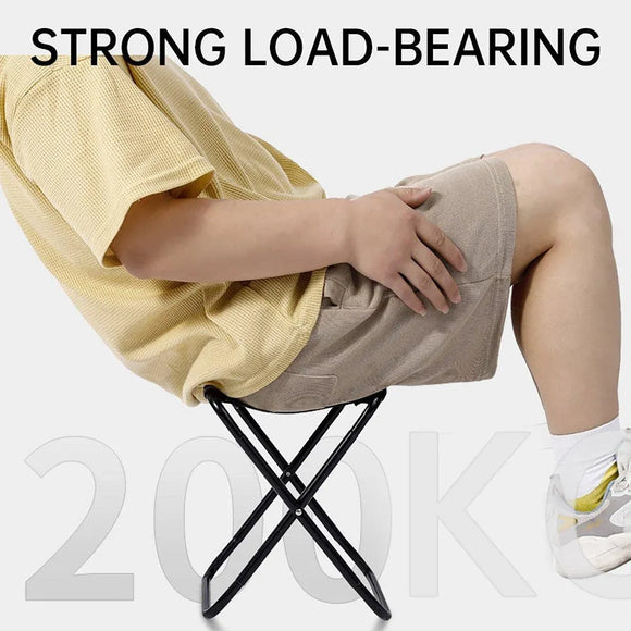 Portable Outdoor Folding Stool Travel Camping Fishing Small Foldable Chair Mat - Extra-Large