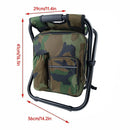 Portable Outdoor Folding Chair Oxford Small Stool for Fishing Camping Hiking - Blue-4
